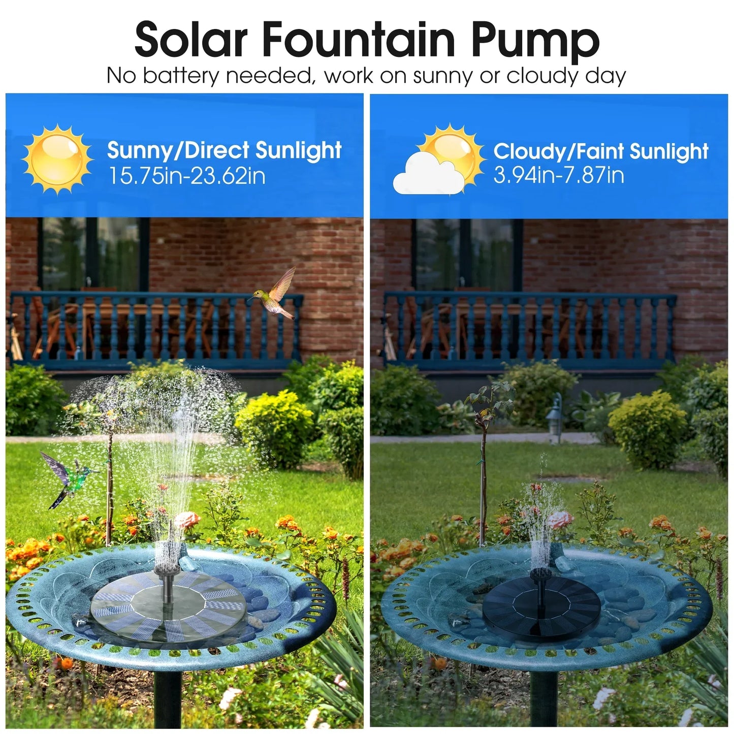 🌞 SolarFountain™ Running Water Fountain | ⭐️⭐️⭐️⭐️ 4.9/5 RATED