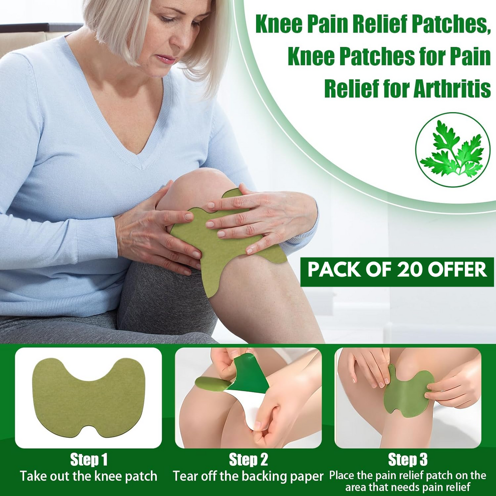 HealPatch™ - Herbal Knee Pain Relief Patches | ⭐️⭐️⭐️⭐️⭐️ 4.9/5 Rated